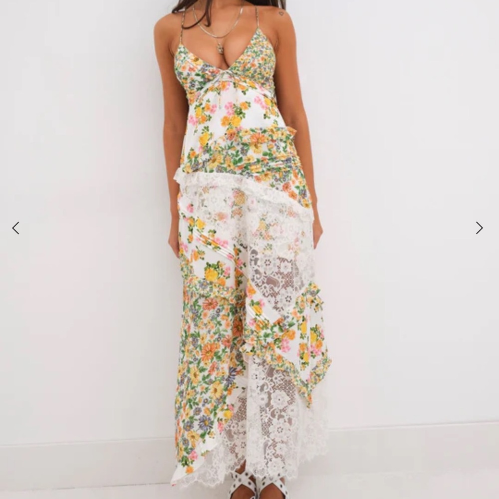 For Love and Lemons Rosalyn Maxi Dress